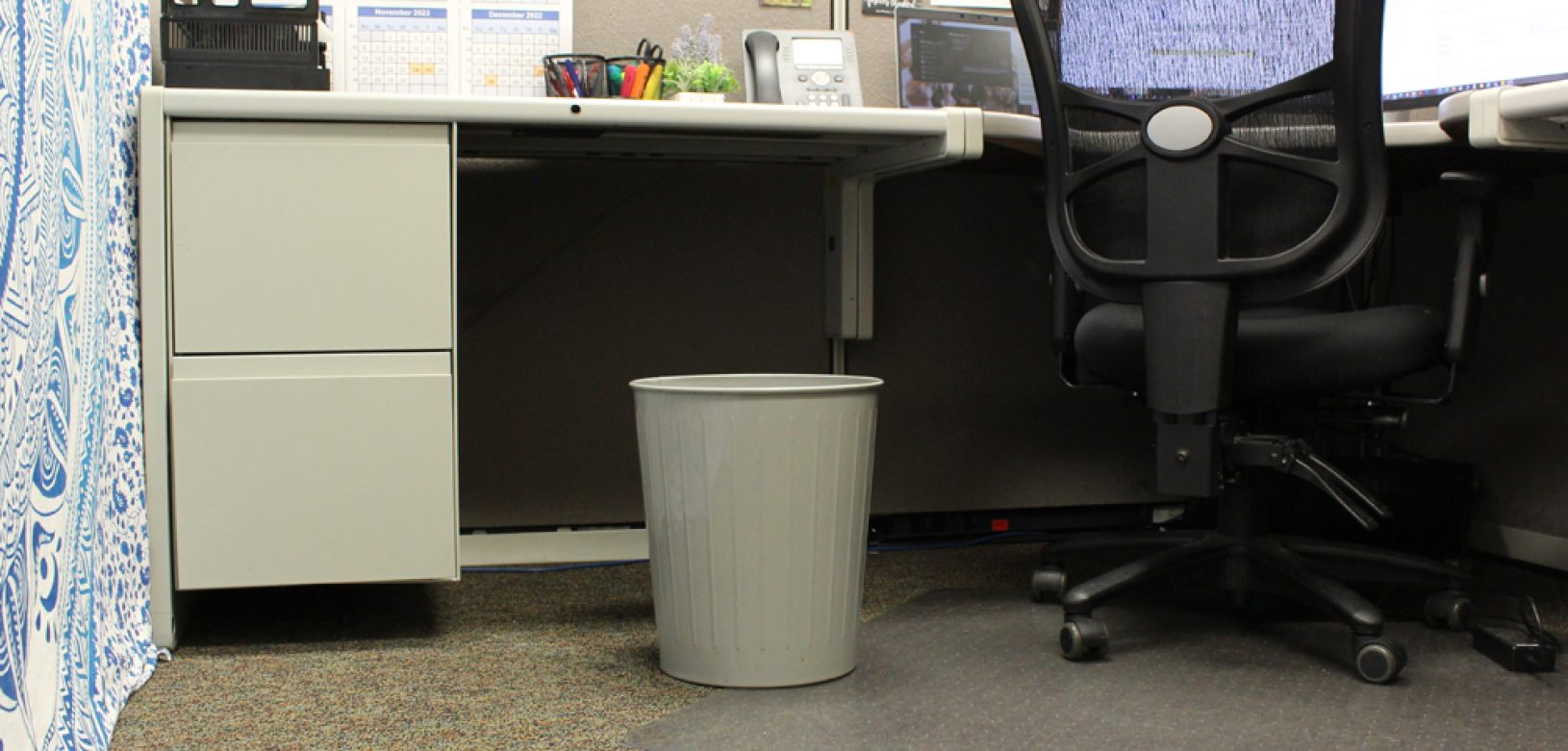 Witt Industries Slate Waste Basket Collection Waste Containers